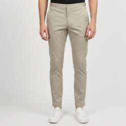 Pre Owned Prada Beige Cotton Blend Regular Fit Trousers XL 