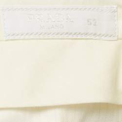 Pre Owned Prada Beige Cotton Blend Regular Fit Trousers XL 