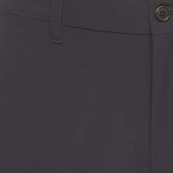 Pre Owned Prada Navy Blue Synthetic Slim Fit Trousers L