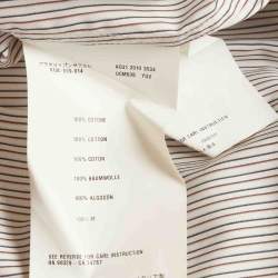 Pre Owned Prada Multicolor Stripe Cotton Button Down T-Shirt XXL