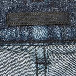 Pre Owned Prada Blue Denim Slim Fit Jeans XS/Waist 30"