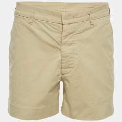 Pre Owned Prada Beige Stretch Cotton Regular Shorts L