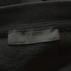 Pre Owned Prada Black Wool Yoke Detail T-Shirt L