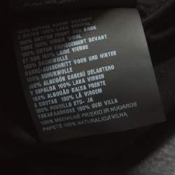 Pre Owned Prada Black Wool Yoke Detail T-Shirt L