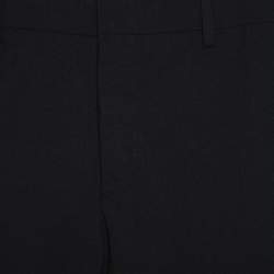 Prada Charcoal Grey Wool Slim Fit Trousers XS