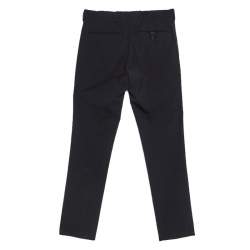 Prada Charcoal Grey Wool Slim Fit Trousers XS