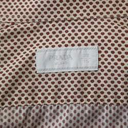 Prada Multicolor Dotted Print Cotton Button Front Shirt S