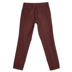 Prada Brown Cotton Tapered Trousers XS