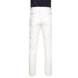 Pre Owned Prada Cream Cotton Straight Fit Trousers XL