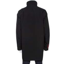Prada Black Nylon Zip Front Jacket XXL