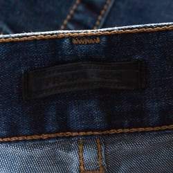 Pre Owned Prada Indigo Stretch Denim Straight Leg Jeans L