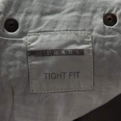 Pre Owned Prada Indigo Stretch Denim Straight Leg Jeans L
