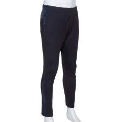 Prada Black Jersey Patch Detail Track Pants S