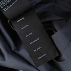 Pre Owned تي شيرت بولو برادا جيب مزين قطن رصاصي مقاس وسط (ميديوم)