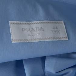 Pre Owned Prada Light Blue Stretch Cotton Long Sleeve Shirt XXXL