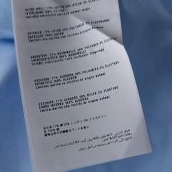 Pre Owned Prada Light Blue Stretch Cotton Long Sleeve Shirt XXXL