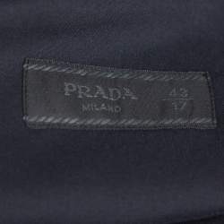 Pre Owned Prada Black Stretch Cotton Long Sleeve Shirt XXL