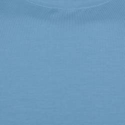 مملوكة مسبقًا Prada Slate Blue Cotton Jersey Round Neck T-Shirt XL