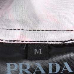 Prada Multicolor Floral Printed Cotton Bowling Shirt M