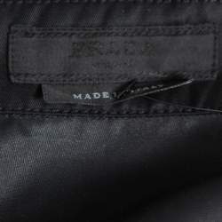 Pre Owned Prada Black Synthetic Safari Bowling Shirt XL