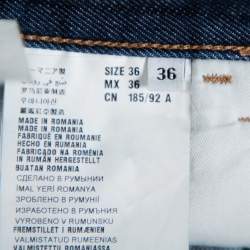 Pre Owned Prada Navy Blue Denim Straight Leg Jeans XL