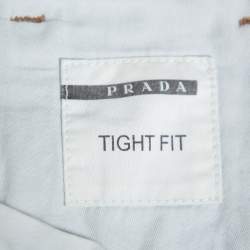 Pre Owned Prada Navy Blue Denim Straight Leg Jeans XL