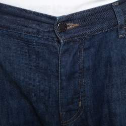 Pre Owned Prada Navy Blue Denim Straight Leg Jeans XL