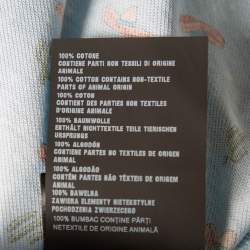 Pre Owned تي شيرت بولو برادا بيكيه قطن مطبوع سومبريرو أزرق مقاس كبير (لارج)