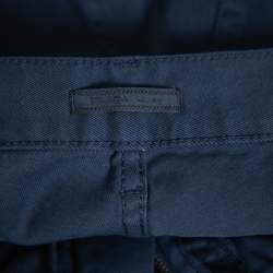 Prada Navy Blue Twill Drill Trousers M