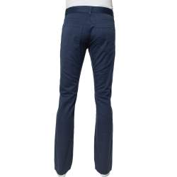 Prada Navy Blue Twill Drill Trousers M