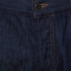 Pre Owned Prada Navy Blue Denim Tapered Fit Jeans L