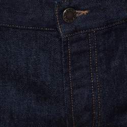 Pre Owned بنطلون جينز برادا دينم أزرق كحلي مقاس كبير - لارج