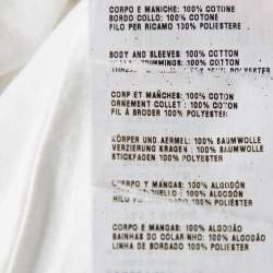 Pre Owned Prada White Cotton Dragon Embroidered Crewneck T-Shirt XXL