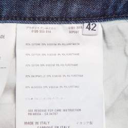 Pre Owned Prada Navy Blue Denim Straight Leg Jeans 3XL