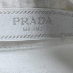 Prada White Cotton Polo T-Shirt XXL