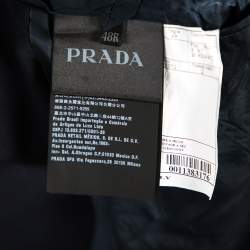 مملوكة مسبقًا Prada Navy Blue Wool Double Button Front Blazer M