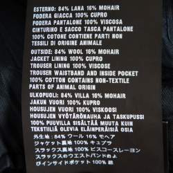 مملوكة مسبقًا Prada Navy Blue Wool Double Button Front Blazer M