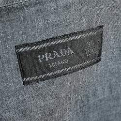 Prada Charcoal Grey Stretch Cotton Long Sleeve Shirt M