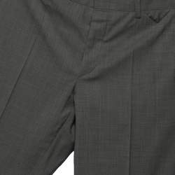 Prada Grey Wool Regular Fit Pants M