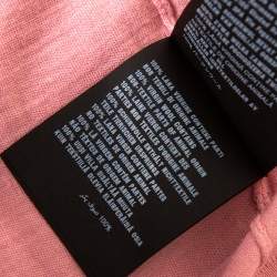 مملوكة مسبقًا Prada Pink Wool Polo T-Shirt L