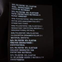 Pre Owned Prada Black Technical Jersey Logo Detail Long Sleeve Sweatshirt M