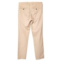 مملوكة مسبقًا Prada Beige Cotton Chino Pants XS
