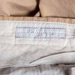مملوكة مسبقًا Prada Beige Cotton Chino Pants XS