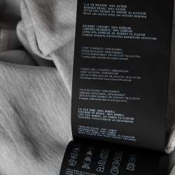 Pre Owned Prada Black Printed & Applique Detailed Cotton Short Sleeve T-Shirt M