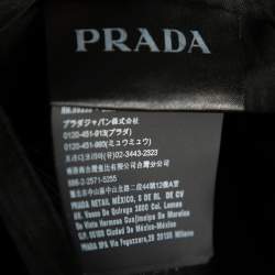 Prada Blue Micro Checkered Wool Tailored Pants XS