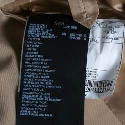 Prada Beige Synthetic Button Front Blazer 4XL