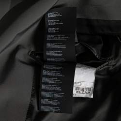 Prada Dark Grey Synthetic Button Front Blazer 4XL