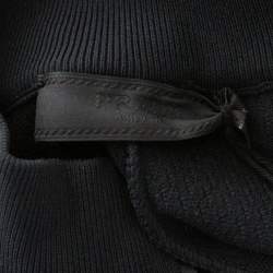Prada Black Piqué Knit Technical Sweater L
