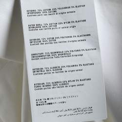 مملوكة مسبقًا Prada White Cotton Long Sleeve Shirt S