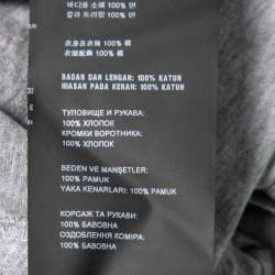 Prada Grey Cotton Short Sleeve V-Neck T-Shirt XL